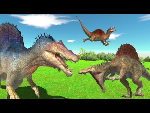 3 SKIN SPINOSAURUS VS EVERY FACTIONS animal revolt battle simulator