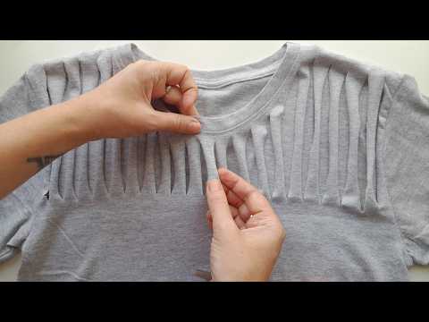 👕 Easy T-Shirt Trick: No-Sew Upcycle Ideas - Scissors Only!