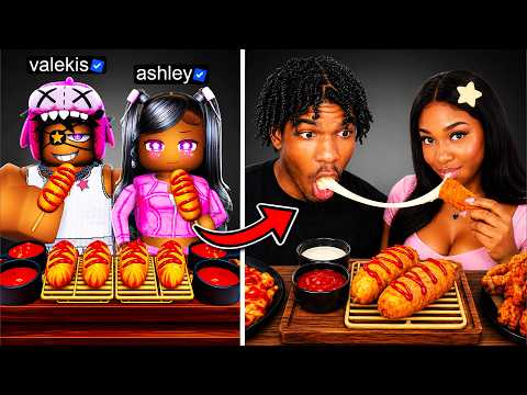 We ATE Every Roblox Mukbang Food In Real Life!