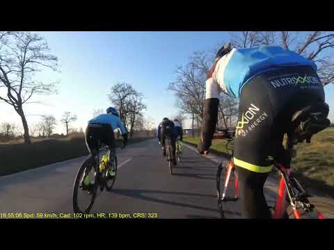 2022-03-13 group ride: Velence sprint & finish