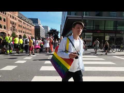 Sweden, Stockholm 4K - Pride Parade Stockholm and Walk in City