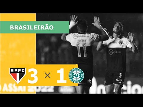 São Paulo 3 x 1 Coritiba - Gols - 20/10 - Campeonato Brasileiro 2022
