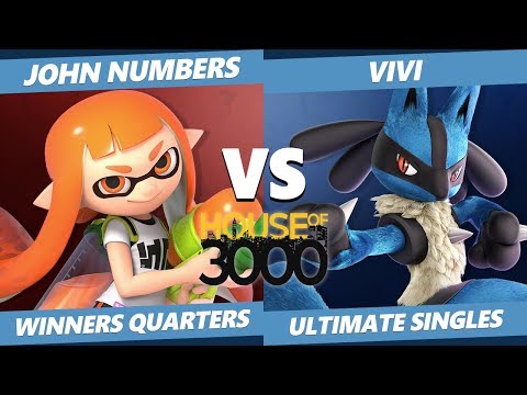 Smash Ultimate Tournament - John Numbers (Inkling) Vs. Vivi (Lucario) SSBU Xeno 165 Winners Quarters