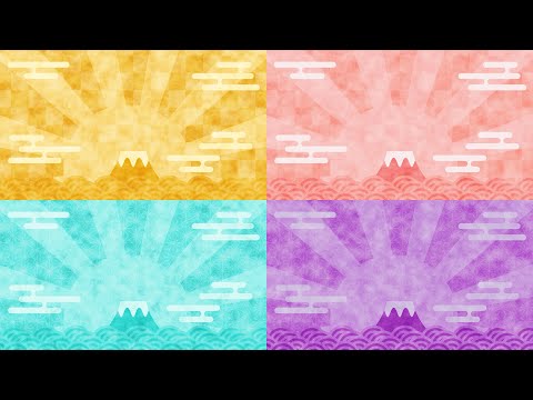 【無料動画素材】お正月背景