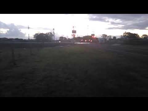 Pacific national loco NR30 leading a freight train though casino