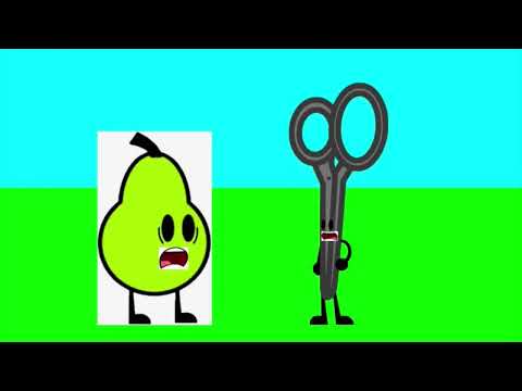 Olivia, Francine, Pear, and Scissors screaming but they switched their screams