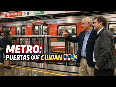🚇🇨🇱 METRO DE SANTIAGO: Completa puertas de andén en estación Neptuno (Línea 1)