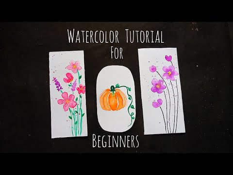 easy watercolor flowers for beginners.