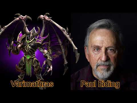 Character and Voice Actor -  Warcraft III Reforged - Varimathras - Paul Eiding