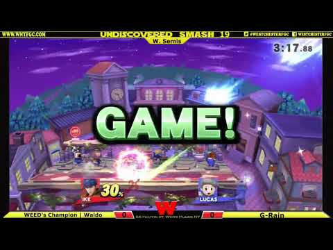 15 Undiscovered Smash 19   W  Semis WEED’s Champion Waldo Ike vs G Rain Lucas