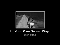 In Your Own Sweet Way - backing + music sheet