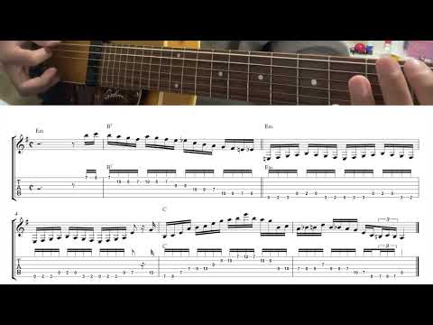 Made for Wesley Lick(Em-C) - Jimmy Rosenberg | Gypsy Jazz Guitar Lick TAb