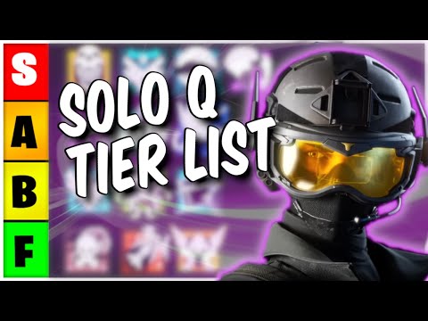 The Official Solo Q Operator Tier List! Solar Raid (Y7S4) - Rainbow Six Siege
