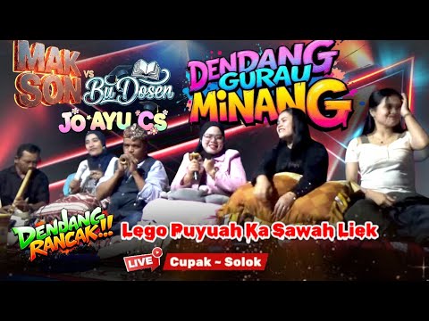 The joy of the village party 🎉 Saluang Dendang Gurau Mak Son Vs Mrs. Lecturer Jo Ayu Rania Cs in ...