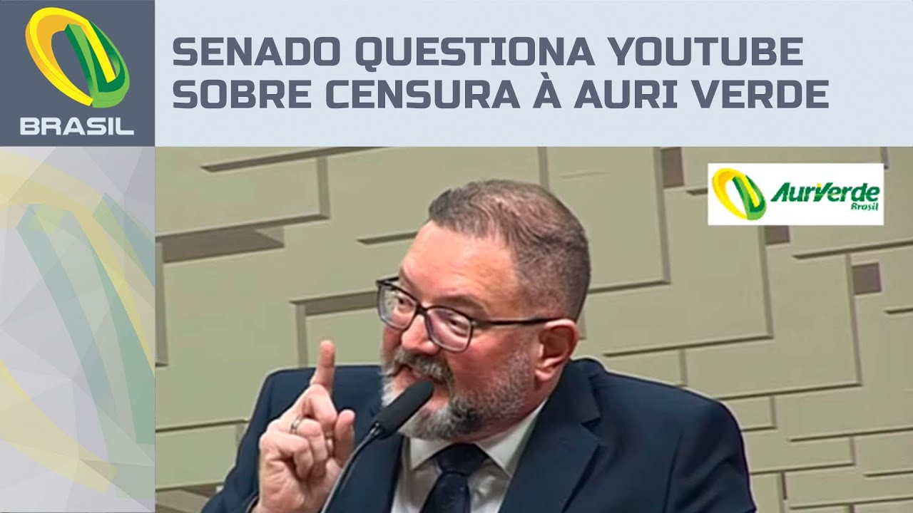 Censura do YouTube contra Rádio Auri Verde Brasil é pauta no Senado Federal