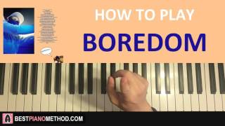 HOW TO PLAY - Tyler, The Creator - Boredom (Piano Tutorial Lesson)