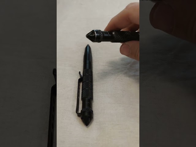 Vídeo relacionado con 1 bolígrafo táctico multifuncional impreso en 3D EDC de acción deslizante, suministros de escritura innovadores