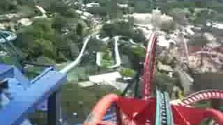 preview picture of video 'Riding Sheikra at Busch Gardens'
