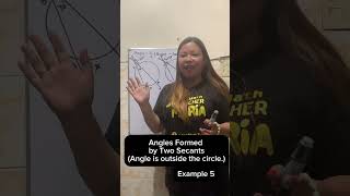 Angles Formed by Two Secant ( Angle is ouside the circle.) Example 5