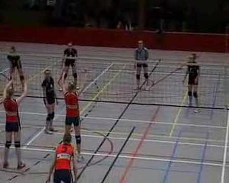 Meisjes B nationale volleybal competitie 2008