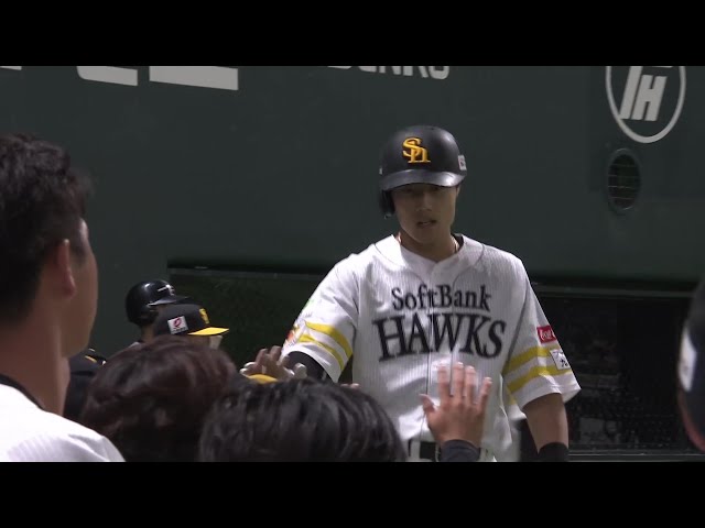 【ファーム】逆方向への一発!! ホークス・渡邉陸 今季第2号の2ランホームランで追撃!! 2025年7月29日 福岡ソフトバンクホークス 対 くふうハヤテベンチャーズ静岡