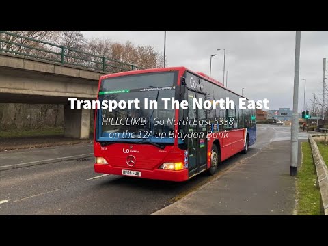 HILLCLIMB | Go North East 5338 on the 12A up Blaydon Bank