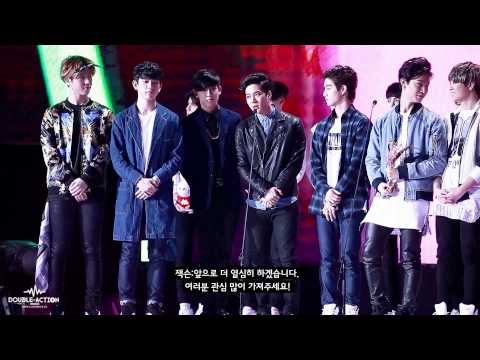 150413 음악풍운방 GOT7 수상소감 한국어 자막 ver.