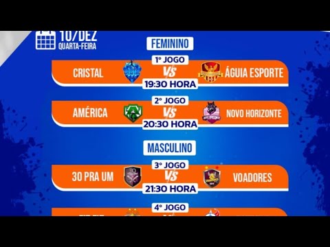 SEMIFINAL FUTSAL SÃO JOÃO DE PIRABAS 2025, DATA 10/12/2025