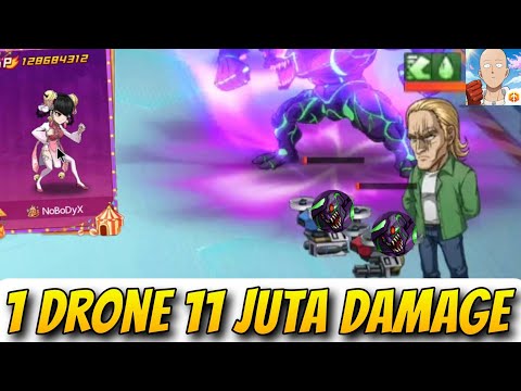 1 DRONE KING SSR+ DAMAGE GILA🔥, SETARA KABUTO SSR+ DAMAGENYA - One Punch Man The Strongest