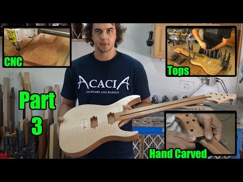 Acacia Guitars - CNC Body, Glue Top, Carve Neck - Video 3 of 9