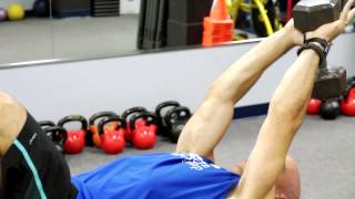 Stiff Arm Dumbbell Pullover exercise video thumbnail