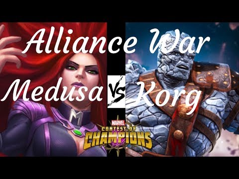 Alliance War (AW): Medusa vs Korg- Marvel Contest of Champions (MCOC) Marvel Sfida dei Campioni