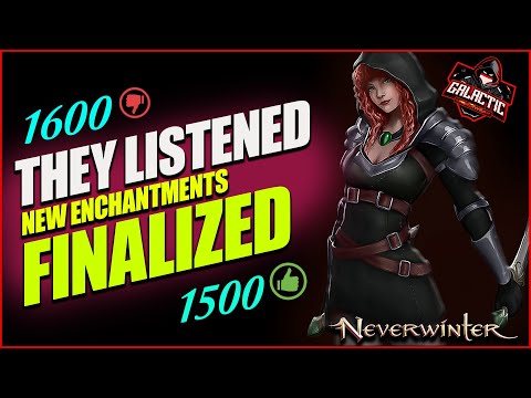New Enchantments Finalized ! You have been heard.
