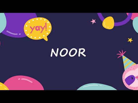 Happy Birthday to Noor - Birthday Wish From Birthday Bash