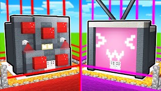 TITAN SPEAKERMAN Vs TVWOMAN MOST SECURE HOUSE BATTLE in Minecraft