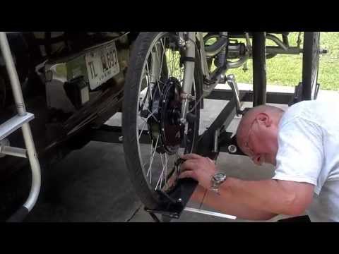 Trike rack for camper
