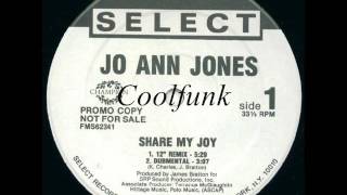 Jo Ann Jones ‎– Share My Love (12" Extended 1988)