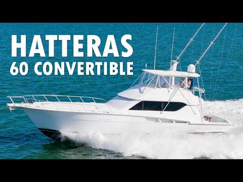 2001 Hatteras 60 Convertible Wave Bender Video