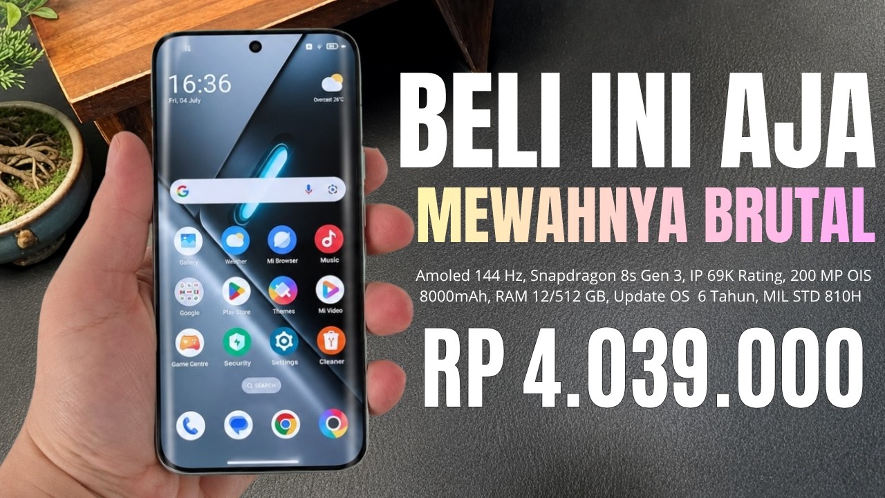 GAK ADA LAWAN‼️RAM 12/512 GB, 8000MAH - HP 4 JUTAAN TERBAIK DAN TERBARU AGUSTUS 2026