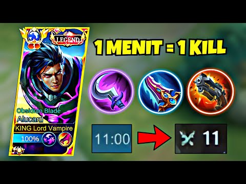 ALUCARD DAMAGE SUPER SAKIT! 1 MENIT = 1 KILL | BUILD ALUCARD TERSAKIT 2023