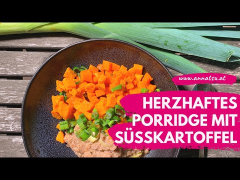 Porridge Rezept HERZHAFT - Deftiges Porridge mit Gemüse & Ei
