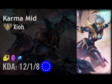 Karma Mid vs Viktor - Xioh - EUW Challenger Patch 6.12