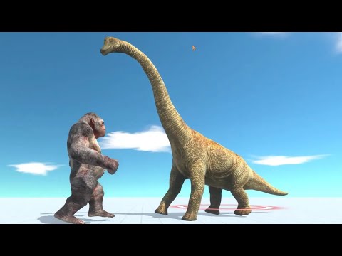 Fight#020 "GORO THE GIANT vs BRACHIOSAURUS" - Animal Revolt Battle Simulator!