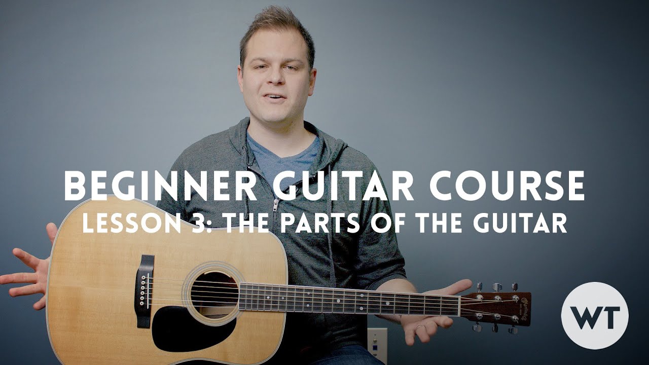 The parts of the guitar - Lesson 3: Beginner Guitar Course