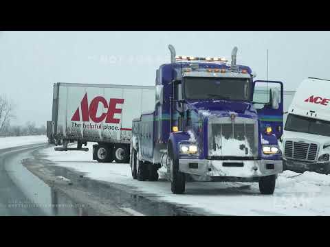 01-07-2022 South Haven, MI - Intense Heavy Lake Effect Snow Causes Many Accidents