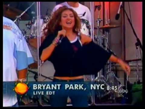 Thalia ft Fat Joe -  I Want You @ Live Good Morning America (HQ)
