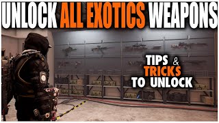 HOW TO UNLOCK ALL EXOTIC WEAPONS IN THE DIVISION 2 | TIPS AND TRICKS