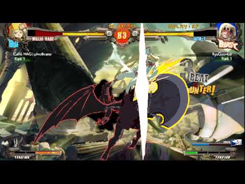 Guilty Gear Rev2 3/1/19 Pivotkraner (Millia) vs RyuGoomba (Zato)