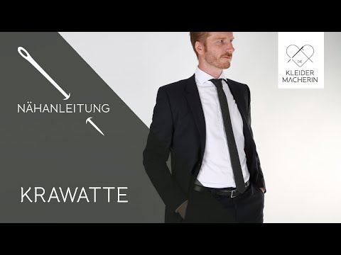 Krawatte nähen (Anleitung und Schnittmuster)
