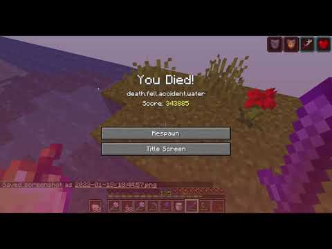 Did I get the rarest death in Minecraft? | death.fell.accident.water
